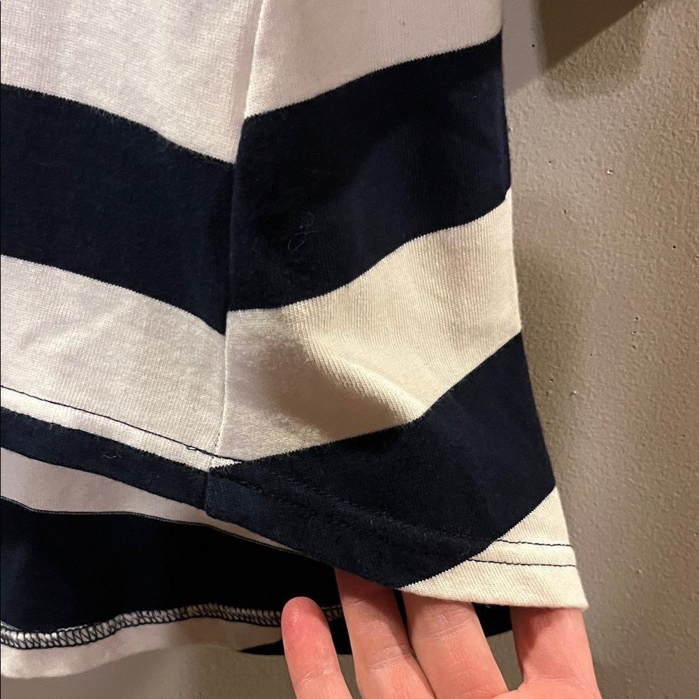 Navy and White Striped Long Sleeve Tee - Picture 3 of 10